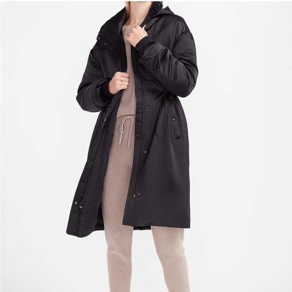 Express Jackets & Blazers - NWT Express Satin Puffer Coat